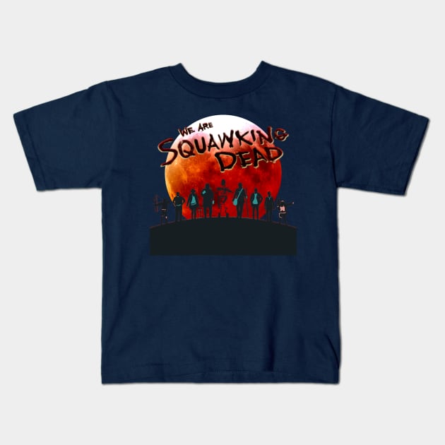 TWD Season 11C Art Kids T-Shirt by SQUAWKING DEAD